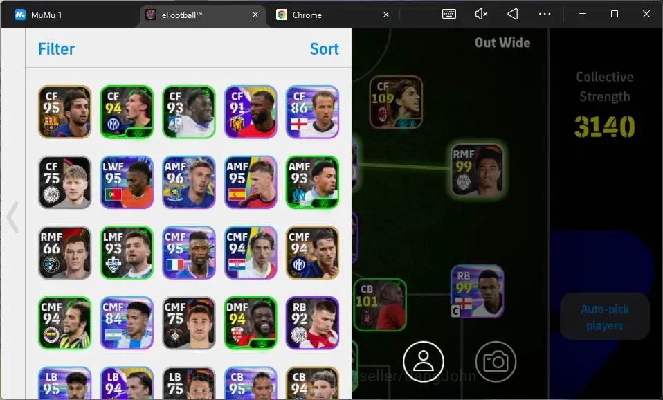 eFootball Accounts Android|PW 3140|Epic Dlouv,hazzard|Bigtime Ibra, M image 2