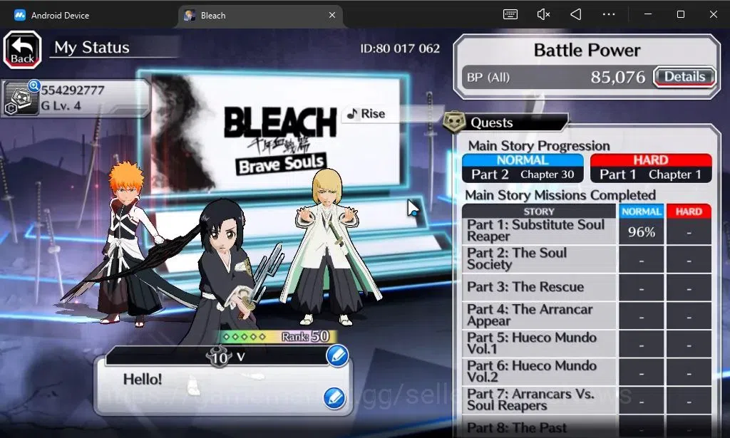 Bleach: Brave Souls Accounts [GLOBAL]6K Orbs+Fresh All Story|TYBW26[Momo,Shinji image 4