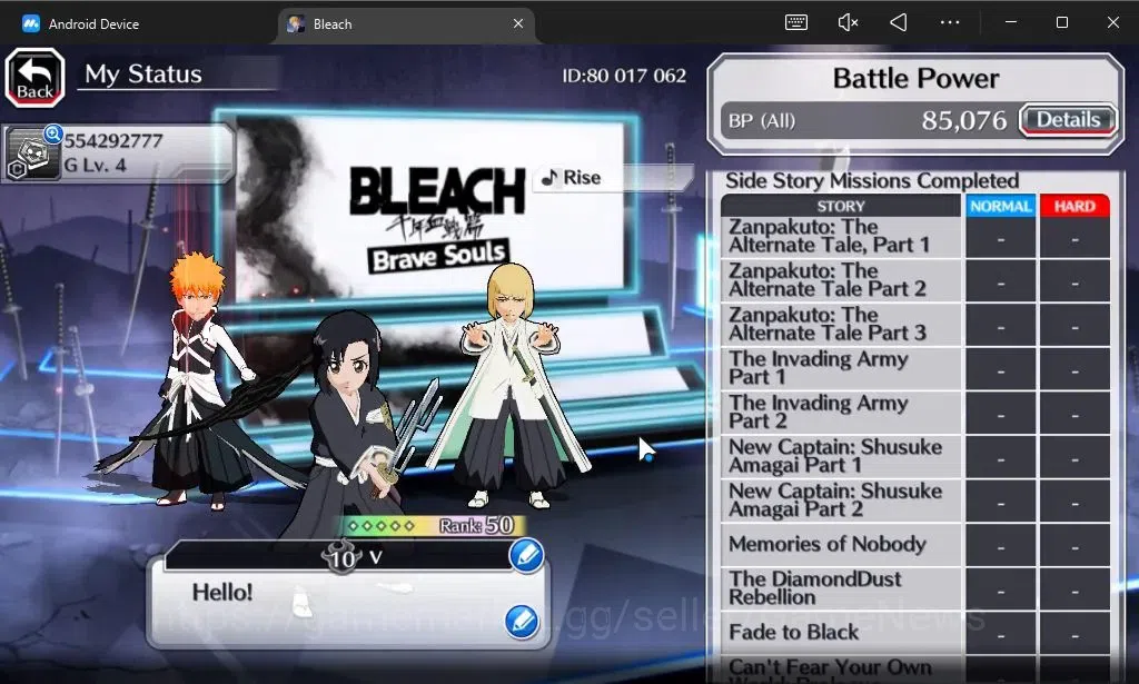 Bleach: Brave Souls Accounts [GLOBAL]6K Orbs+Fresh All Story|TYBW26[Momo,Shinji image 5