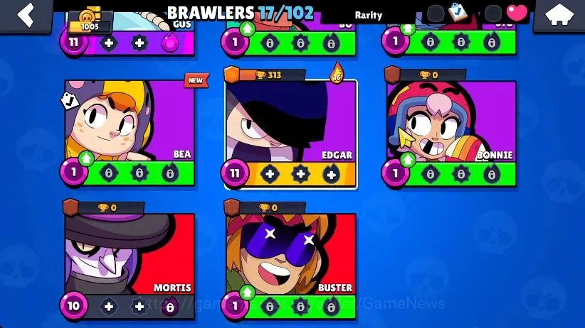 Brawl Stars Accounts 1005 Trophy|17 Brawlers 3 Max Lv [Edgar,Gus,Shelly image 4