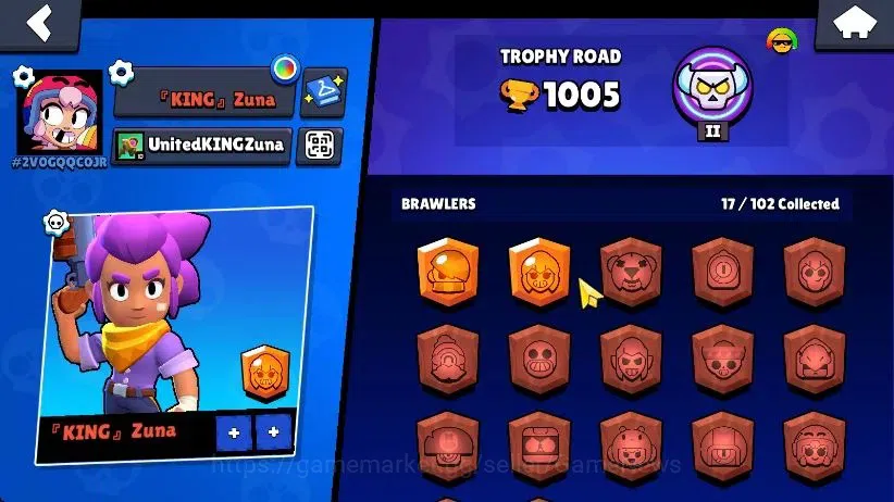 Brawl Stars Accounts 1005 Trophy|17 Brawlers 3 Max Lv [Edgar,Gus,Shelly image 9