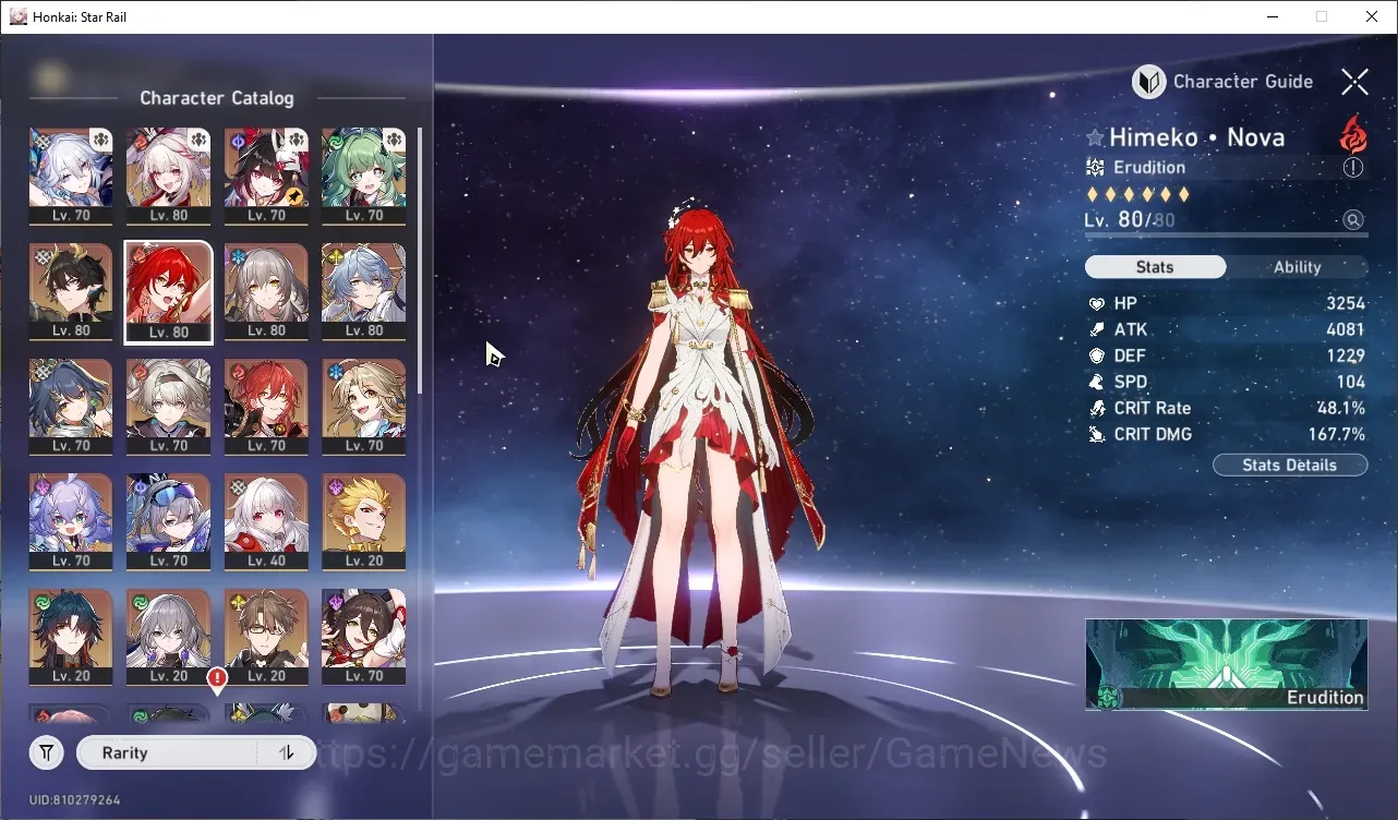Honkai Star Rail Accounts Others ASIA|1 GC +25 SRS Pass|TL 67|2 PremTeam|11 Limited (Sparxie,Gilgamesh)+Sign 1