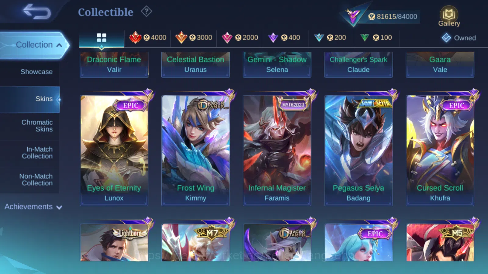Mobile Legends: Bang Bang Accounts Others Hero 131 , Skin 278 ,  Prime (Claude, Granger ,Yu Zhong) , Naruto Lukas ,Luckybox 11
