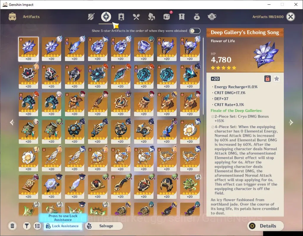 Genshin Impact Accounts ASIA|AR 57|PreTeam Frezee [Skirk1,Escoffier,Furina image 10