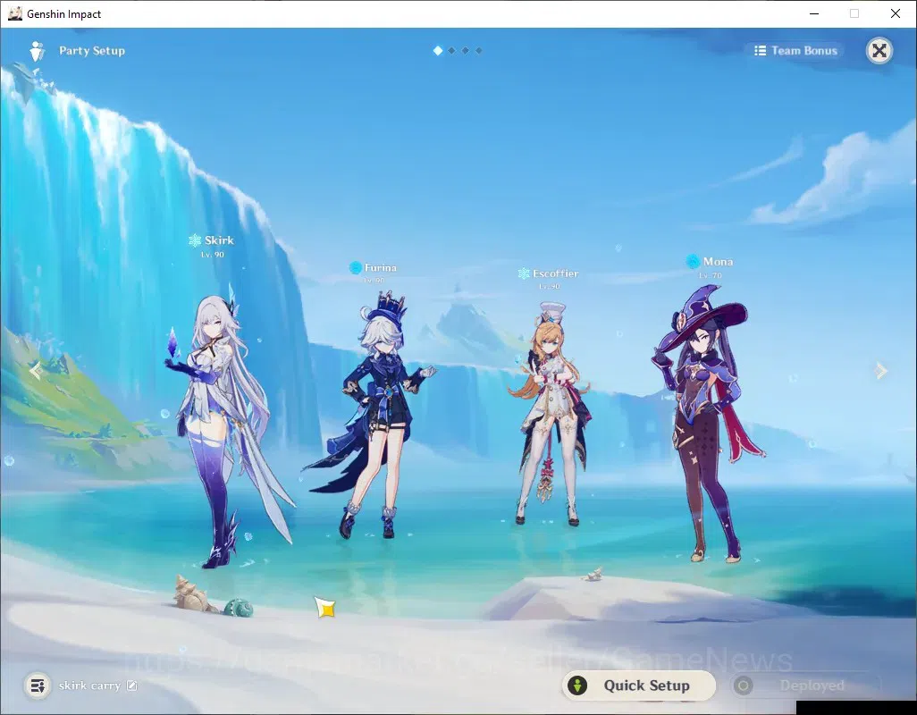 Genshin Impact Accounts ASIA|AR 57|PreTeam Frezee [Skirk1,Escoffier,Furina image 3