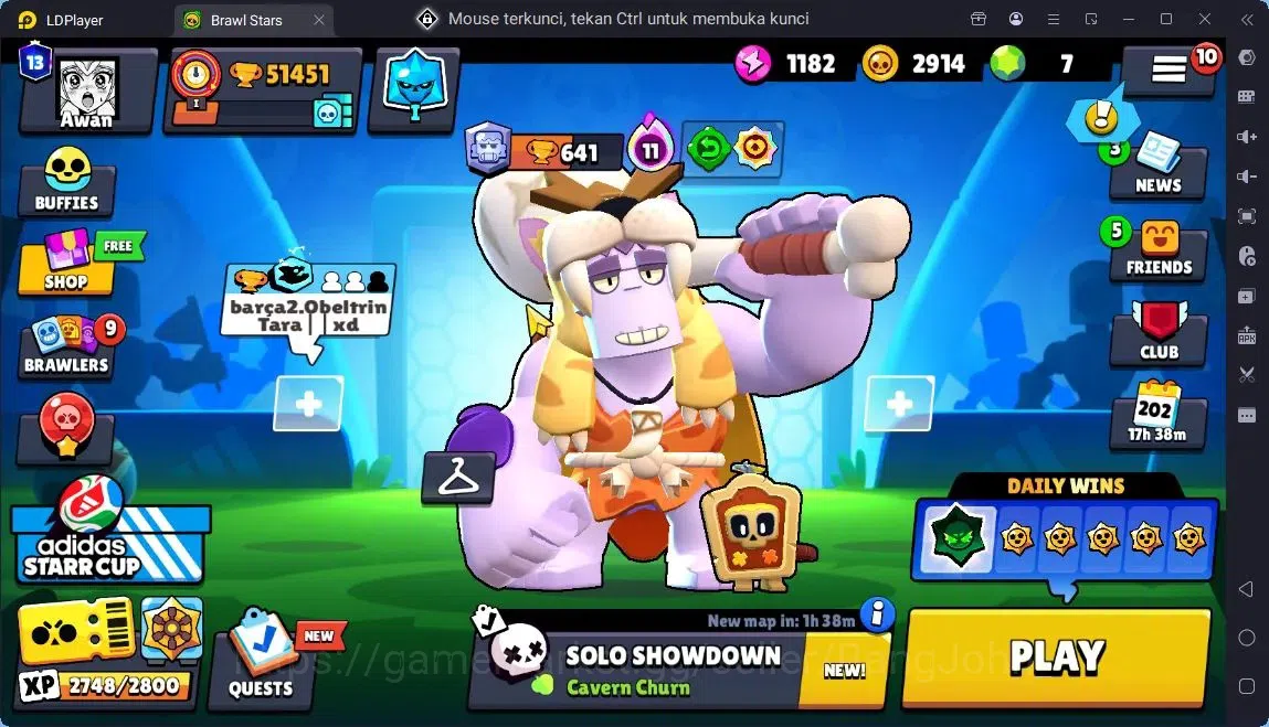 Brawl Stars Accounts Global |Trophy 51451|104 Brawler|41 Max Hypercharge|Skins 7 Mythic,11 Legend,3 Hyper|4605 Bling|Protect 1