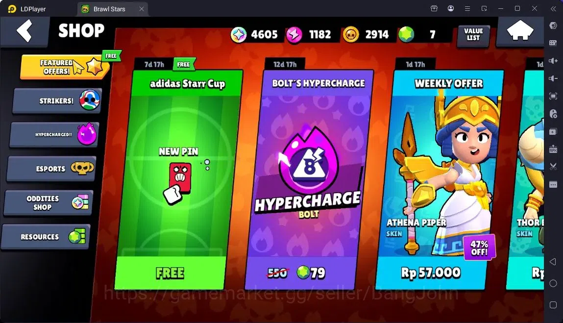 Brawl Stars Accounts Global |Trophy 51451|104 Brawler|41 Max Hypercharge|Skins 7 Mythic,11 Legend,3 Hyper|4605 Bling|Protect 4