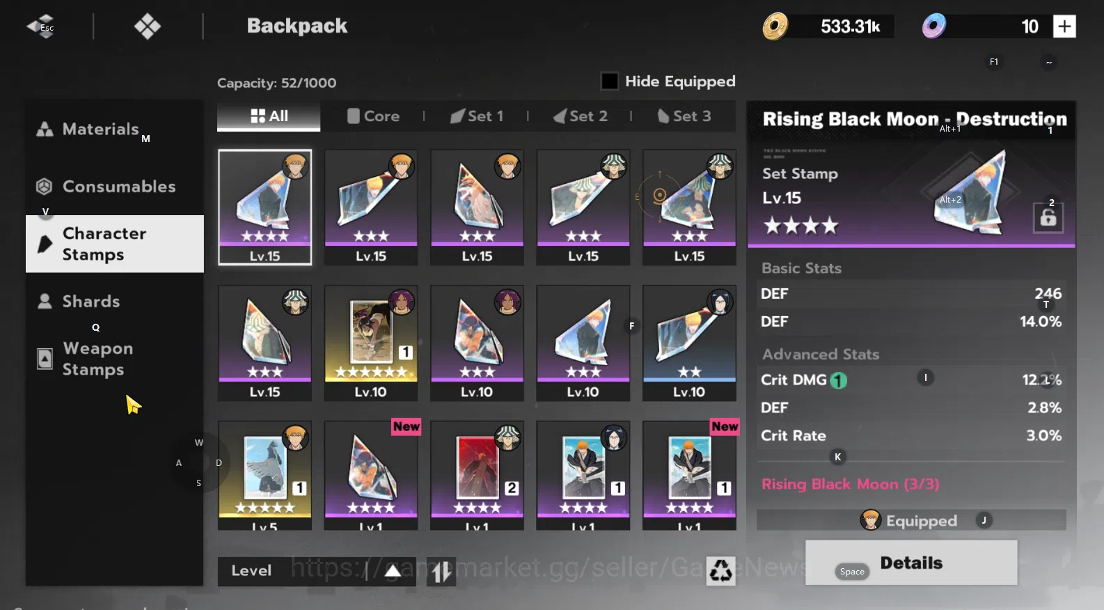 BLEACH: Soul Resonance Accounts Sv SEA Nuverse |Lv27|3 SRR(Ichigo+Sign,Kisuke+Sign image 8