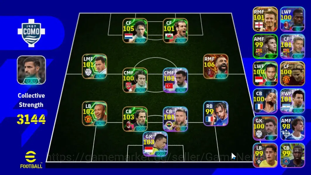 eFootball Accounts Android|3 BigTime Diego Forlan,David Beckham,Moh.S image 1