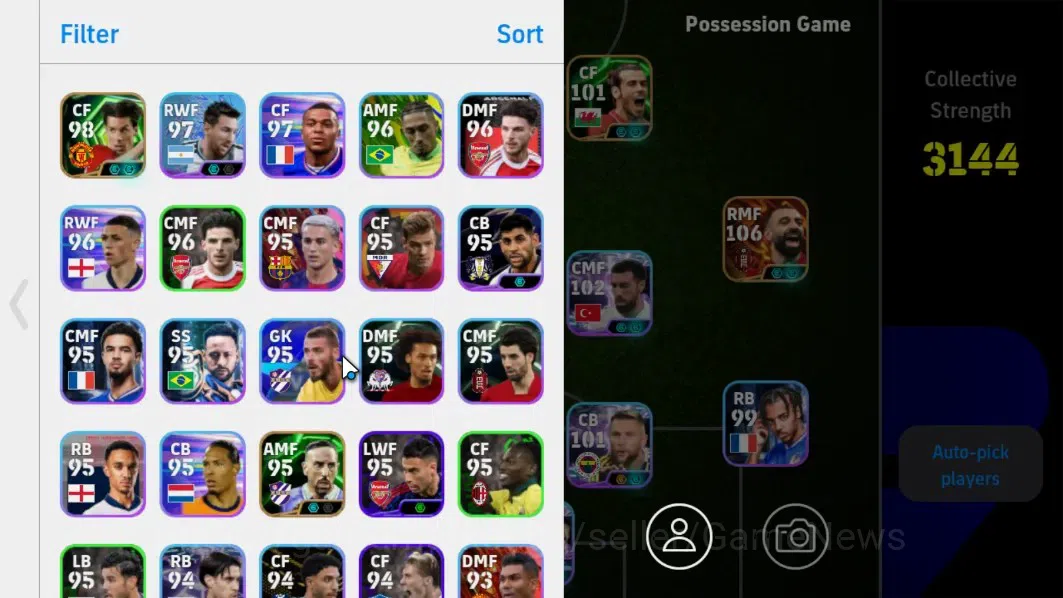 eFootball Accounts Android|3 BigTime Diego Forlan,David Beckham,Moh.S image 2