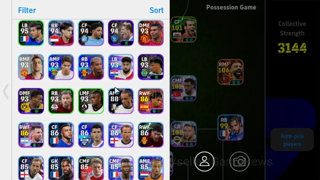 eFootball Accounts Android|3 BigTime Diego Forlan,David Beckham,Moh.S image 3