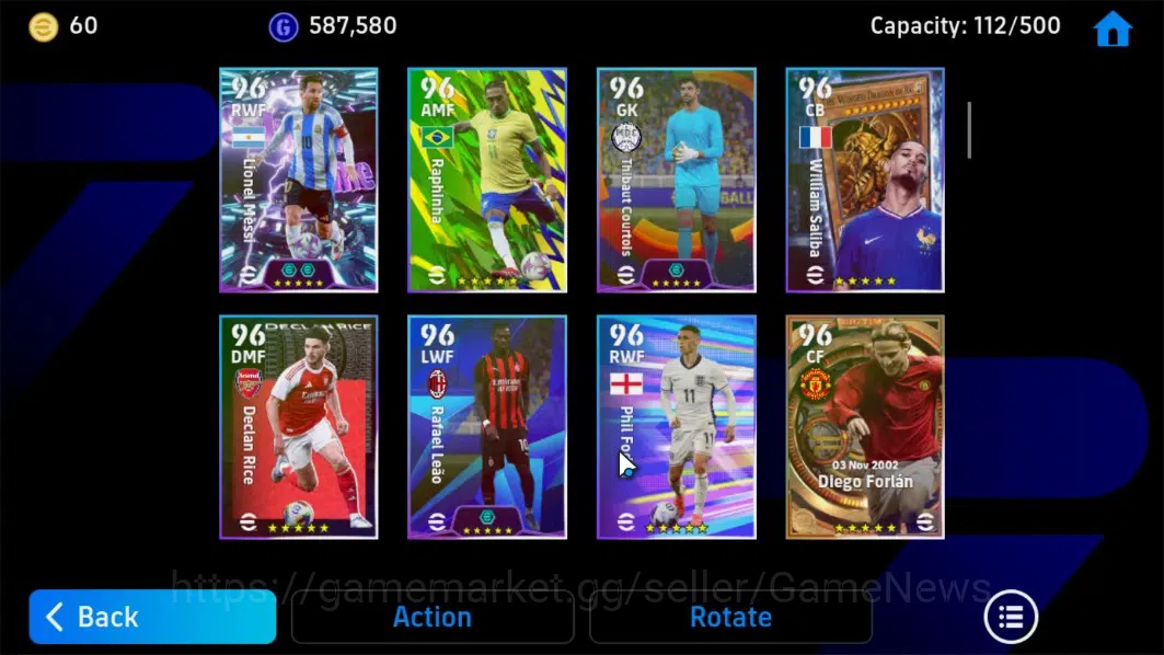 eFootball Accounts Android|3 BigTime Diego Forlan,David Beckham,Moh.S image 6