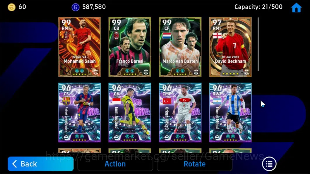 eFootball Accounts Android|3 BigTime Diego Forlan,David Beckham,Moh.S image 8