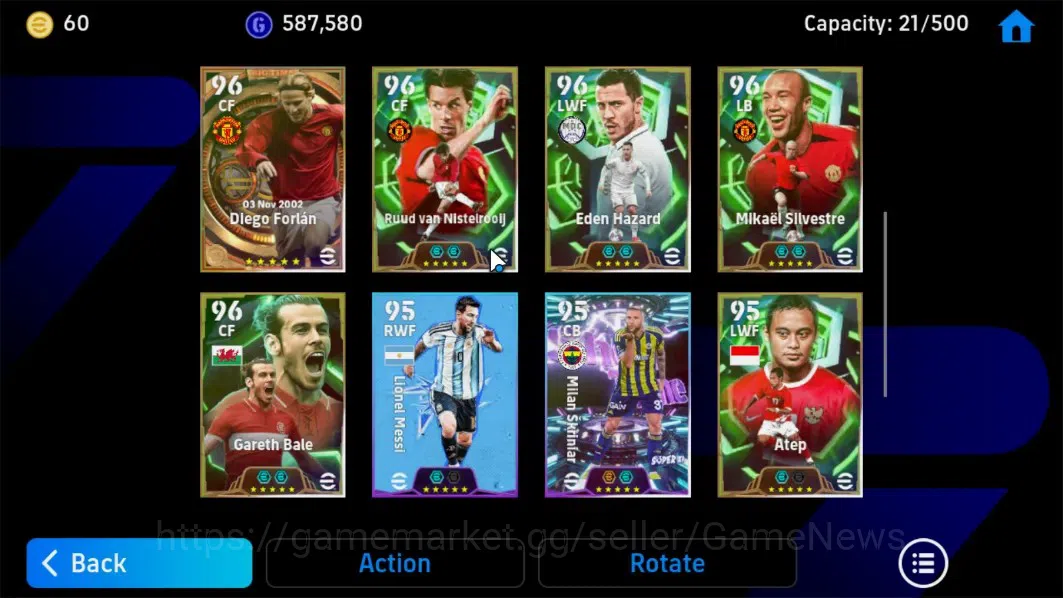 eFootball Accounts Android|3 BigTime Diego Forlan,David Beckham,Moh.S image 9