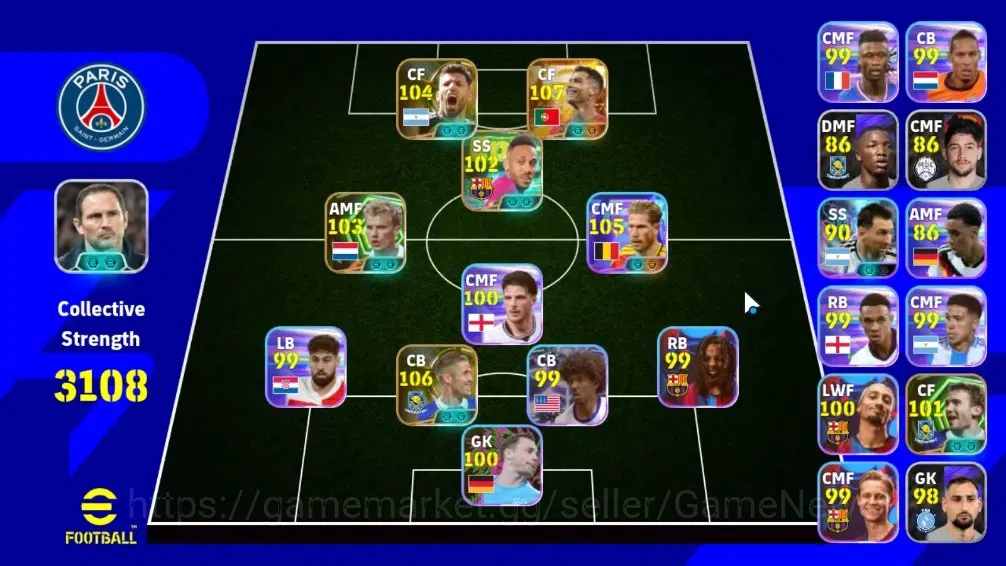 eFootball Accounts Legends & Iconic Players Android|Big Time Cristiano Ronaldo|5 Epic Gary Cahilll,Sergio Aguero,Dennis 1