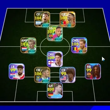 eFootball Accounts Legends & Iconic Players Android|Big Time Cristiano Ronaldo|5 Epic Gary Cahilll,Sergio Aguero,Dennis