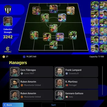 eFootball Accounts Legends & Iconic Players 3242+ Team I Messi 110 I Neymar 107 I Mbappe 105 I Thuram 105 I Puyol 103 I