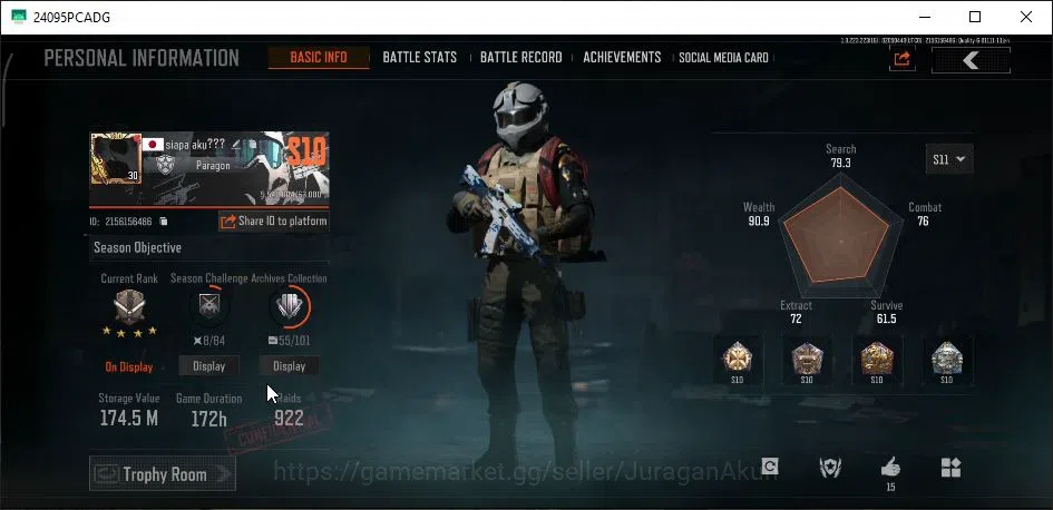 Arena Breakout Accounts High Value [MOBILE] Lv30|SV 174M|CV 115M| Machete Battle | LR AR2 Koi |Many Skin|Gear Skin|CN ON|Log 2