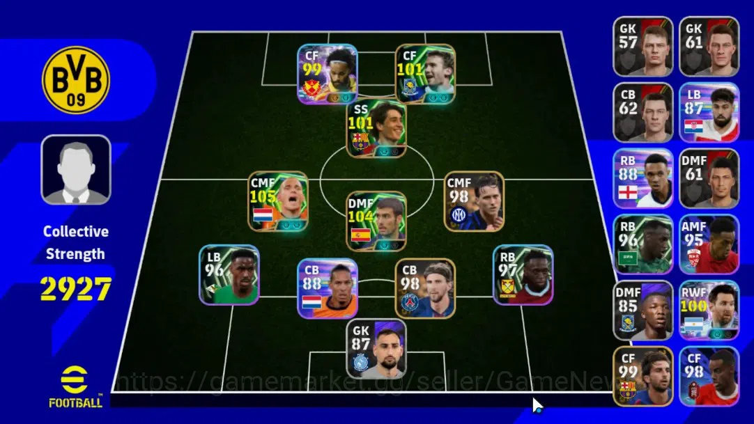 eFootball Accounts Android|Epic Pep Guardiola Spain2000,Wesley Sneijd image 1
