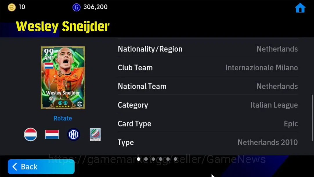 eFootball Accounts Android|Epic Pep Guardiola Spain2000,Wesley Sneijd image 10
