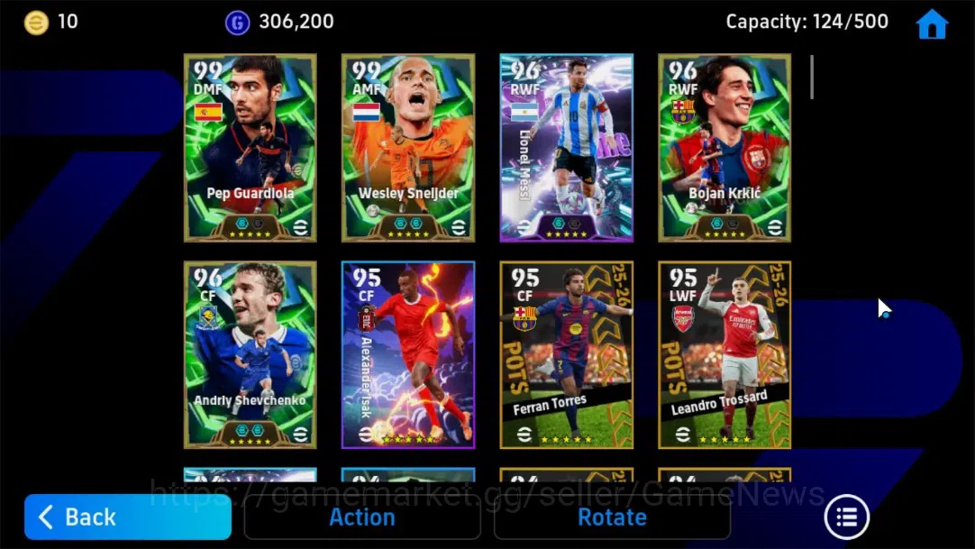 eFootball Accounts Android|Epic Pep Guardiola Spain2000,Wesley Sneijd image 4
