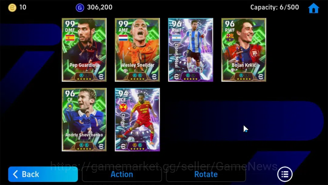 eFootball Accounts Android|Epic Pep Guardiola Spain2000,Wesley Sneijd image 6