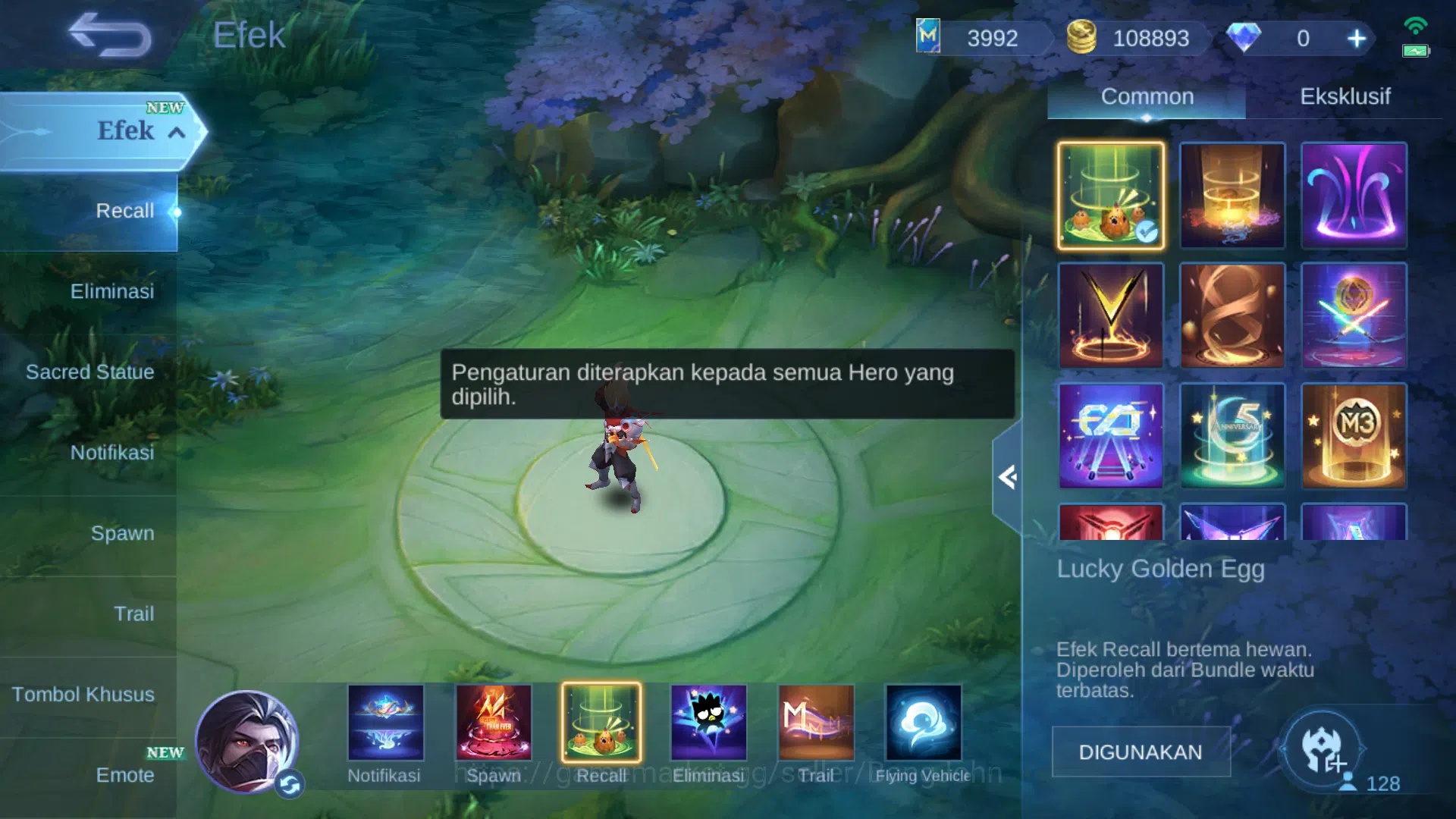 Mobile Legends: Bang Bang Accounts Hero 128 | Skin 275 | Legend Gusion | Annual Hayab image 14
