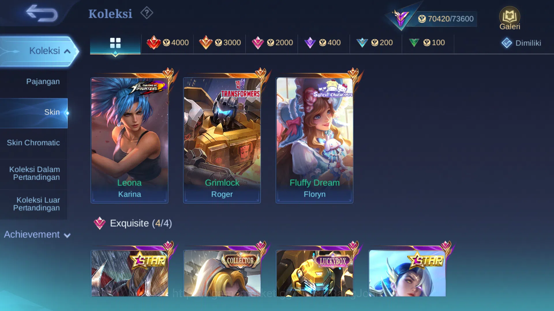 Mobile Legends: Bang Bang Accounts Hero 128 | Skin 275 | Legend Gusion | Annual Hayab image 3