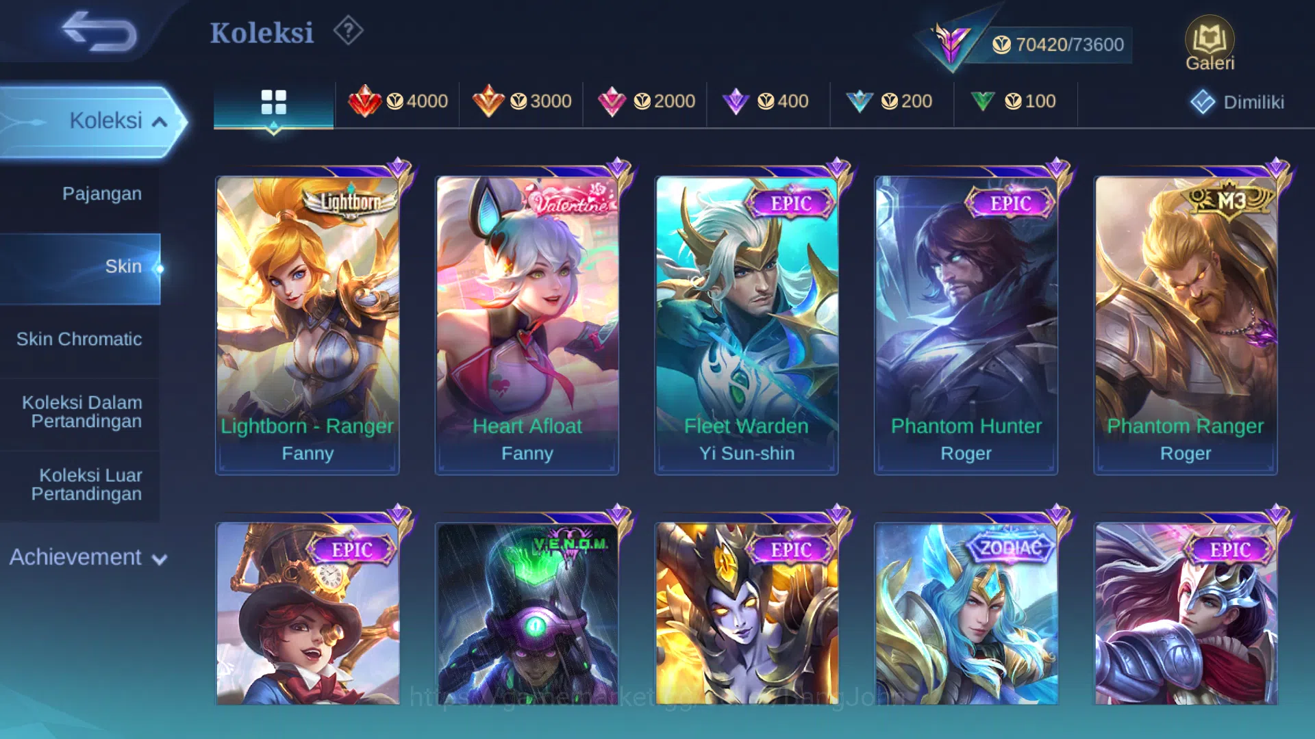 Mobile Legends: Bang Bang Accounts Hero 128 | Skin 275 | Legend Gusion | Annual Hayab image 6