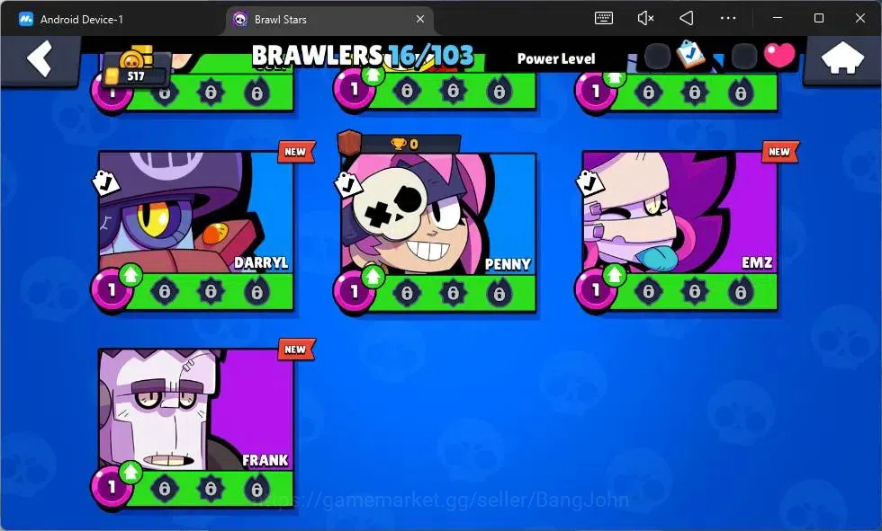Brawl Stars Accounts Global | 517 Thropy|16 Brawler|2 Max Hypercharge(S image 3
