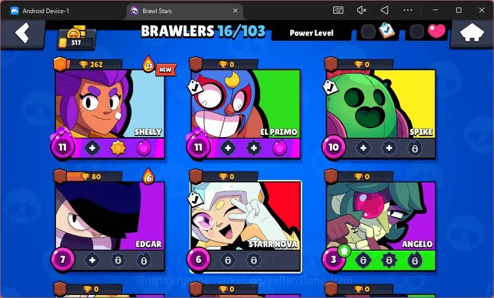 Brawl Stars Accounts Global | 517 Thropy|16 Brawler|2 Max Hypercharge(S image 5