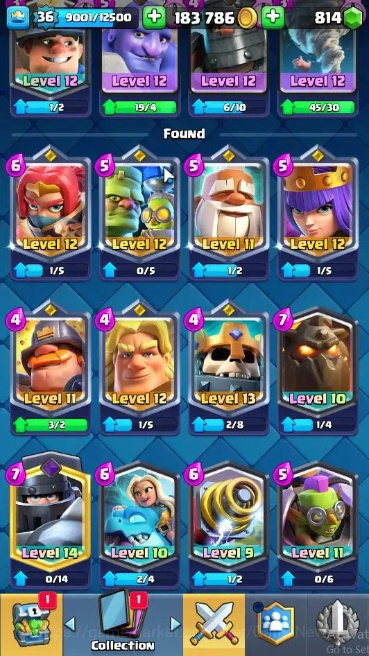 Clash Royale Accounts Lvl 36|Trophy 8000|KTL 12|Limited Skin|Card 120|6 image 10