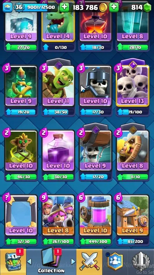 Clash Royale Accounts Lvl 36|Trophy 8000|KTL 12|Limited Skin|Card 120|6 image 13