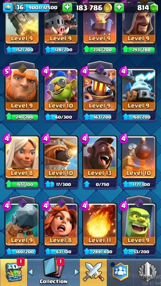 Clash Royale Accounts Lvl 36|Trophy 8000|KTL 12|Limited Skin|Card 120|6 image 14