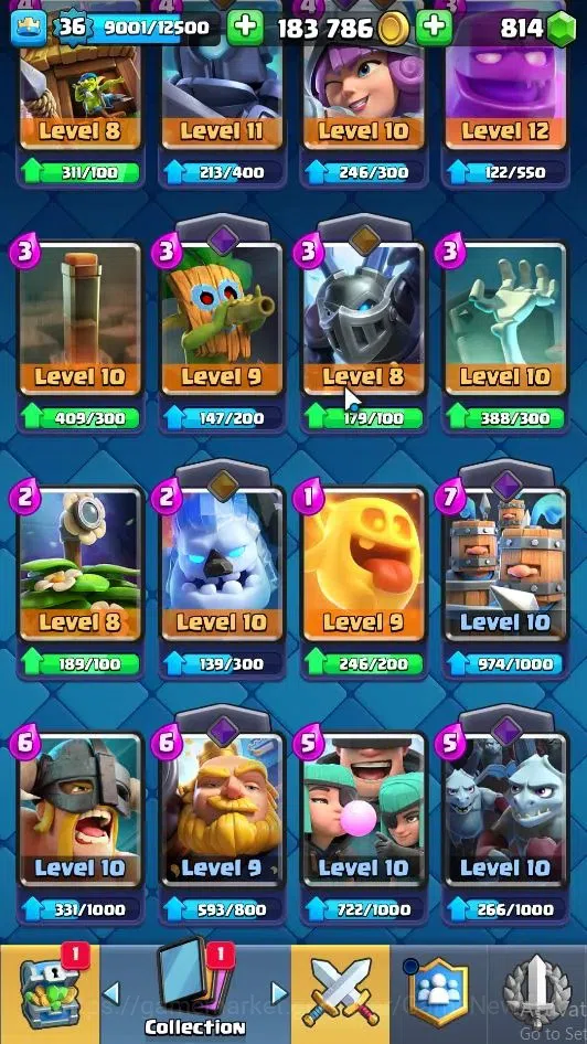 Clash Royale Accounts Lvl 36|Trophy 8000|KTL 12|Limited Skin|Card 120|6 image 15