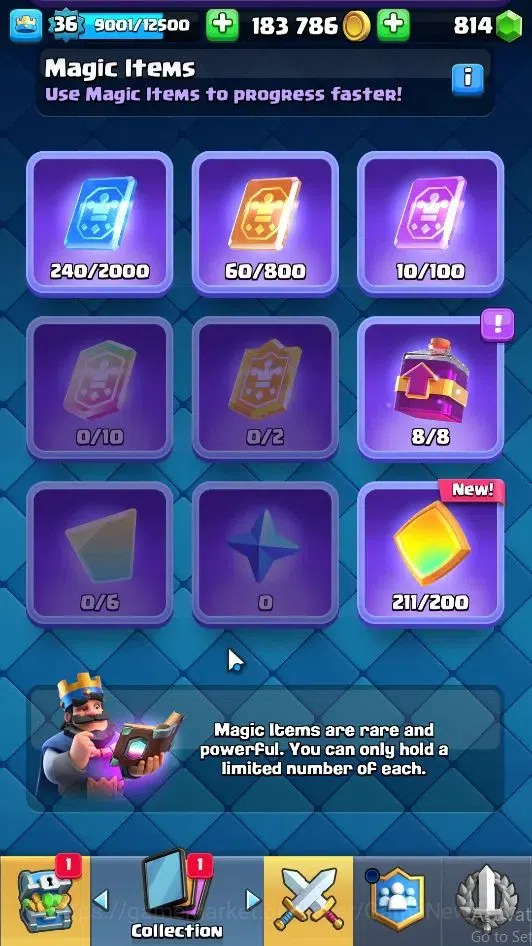 Clash Royale Accounts Lvl 36|Trophy 8000|KTL 12|Limited Skin|Card 120|6 image 18
