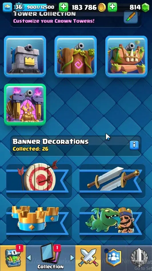 Clash Royale Accounts Lvl 36|Trophy 8000|KTL 12|Limited Skin|Card 120|6 image 20