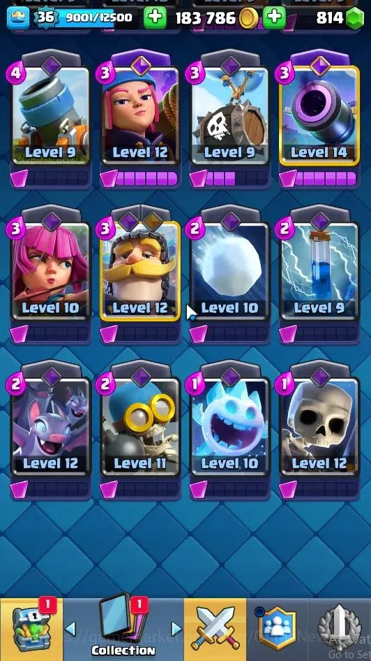 Clash Royale Accounts Lvl 36|Trophy 8000|KTL 12|Limited Skin|Card 120|6 image 7