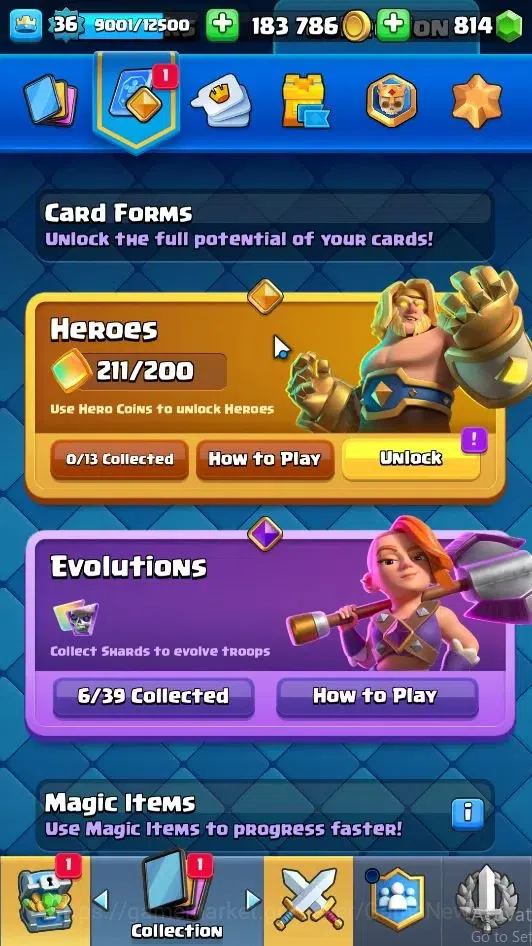 Clash Royale Accounts Lvl 36|Trophy 8000|KTL 12|Limited Skin|Card 120|6 image 9