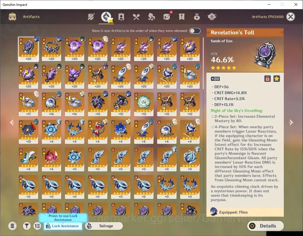 Genshin Impact Accounts ASIA|AR 55|Rate On|5 Limited + 2 (*5Weapon)|XiaoC2 image 6
