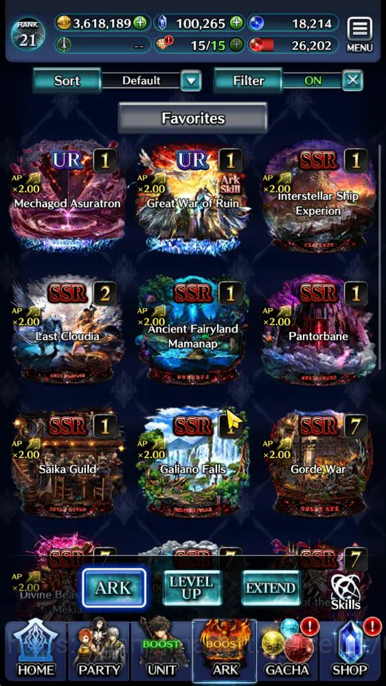 Last Cloudia Accounts Low-End GLOBAL|Rank 21|100K Cryst|TopTierUnit (ArkH King O Dragons,A Roland+Ark,Lonardo,G Ilaha,,etc 5