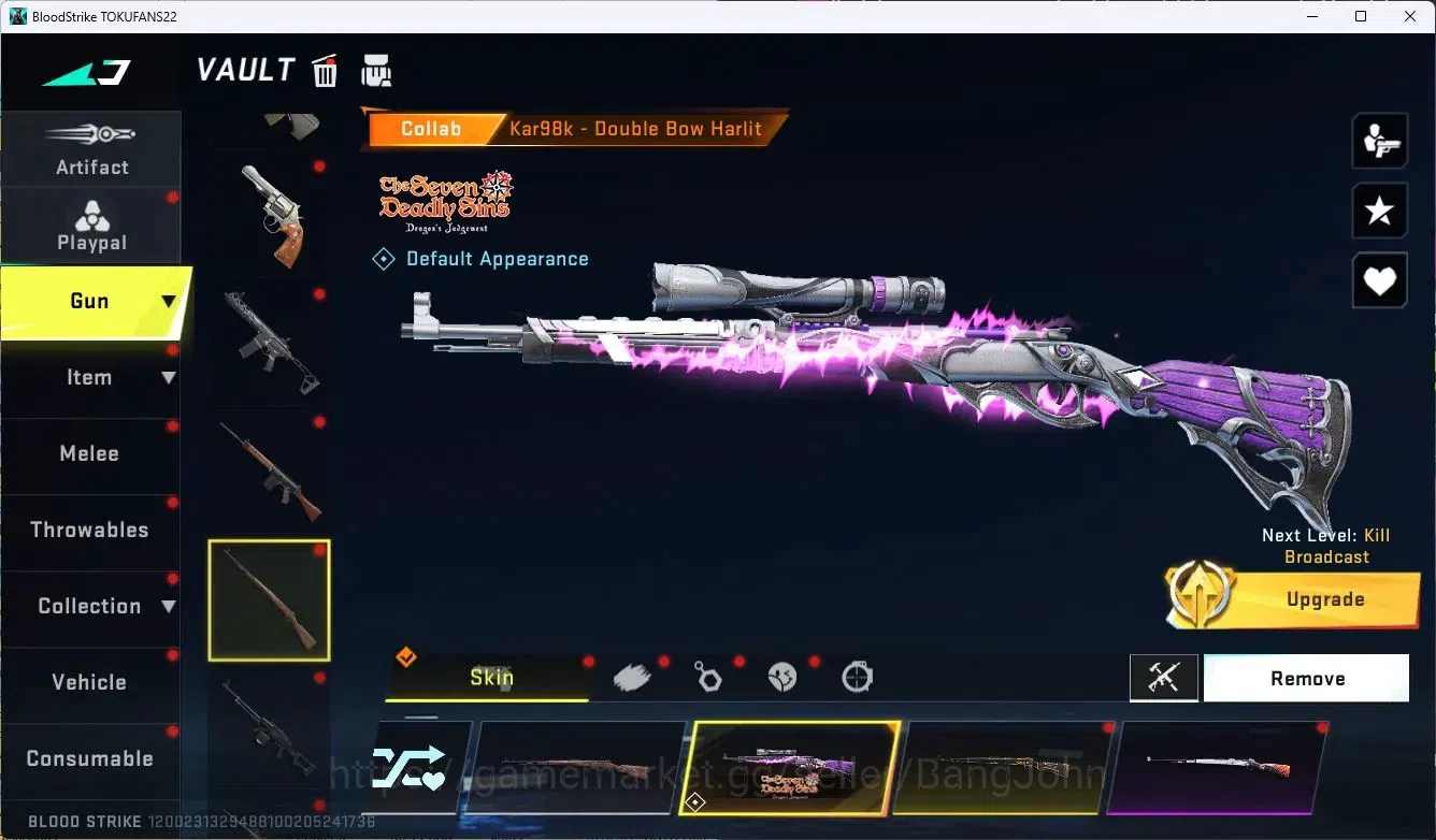 Blood Strike Accounts ASIA | L50 Mythic | 1 EVO: FAL | 3 ETERNAL | 4 7DS image 15