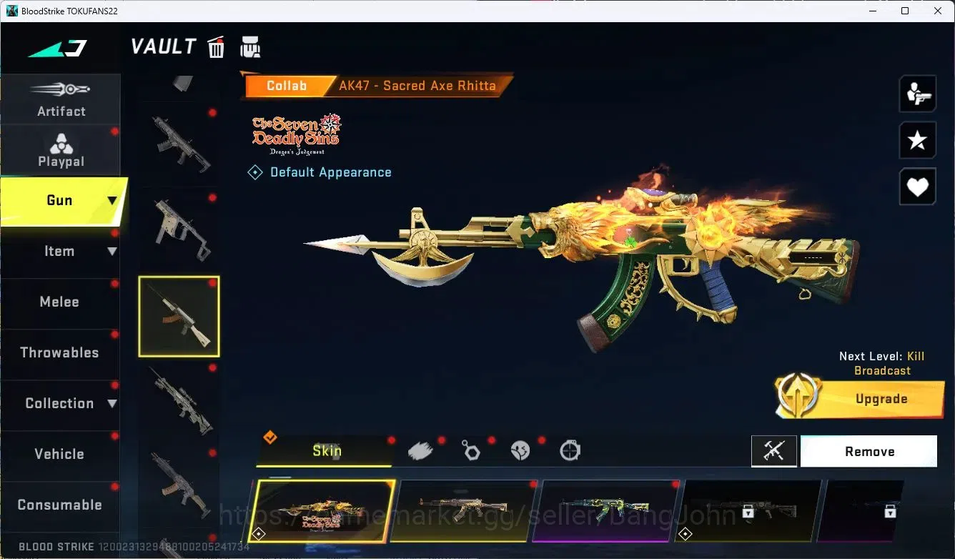 Blood Strike Accounts ASIA | L50 Mythic | 1 EVO: FAL | 3 ETERNAL | 4 7DS image 8