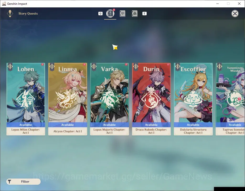 Genshin Impact Accounts Others Asia|AR 58|10 Limited 4(*5 Weapon)|Navia C1,Ayaka 18