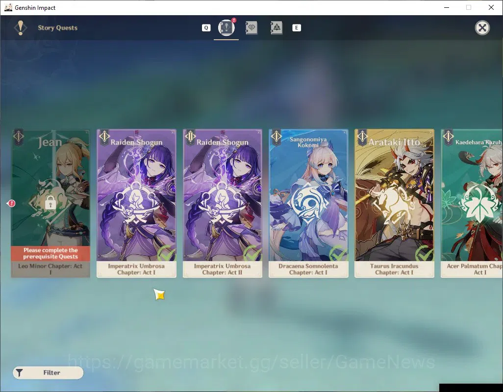 Genshin Impact Accounts Others Asia|AR 58|10 Limited 4(*5 Weapon)|Navia C1,Ayaka 20