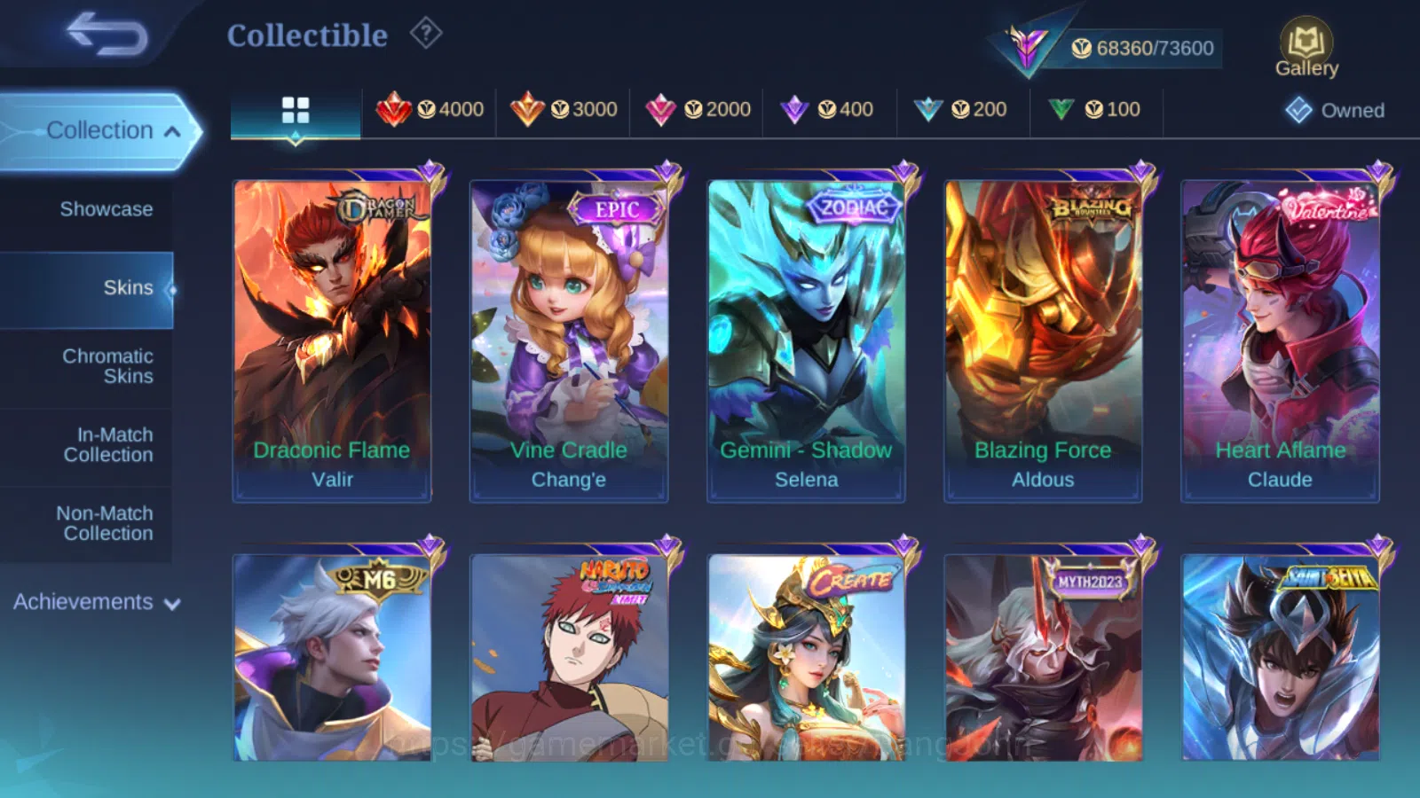 Mobile Legends: Bang Bang Accounts Hero 131 | Skin 282 | GLORY | Prime Claude | Sanri image 11