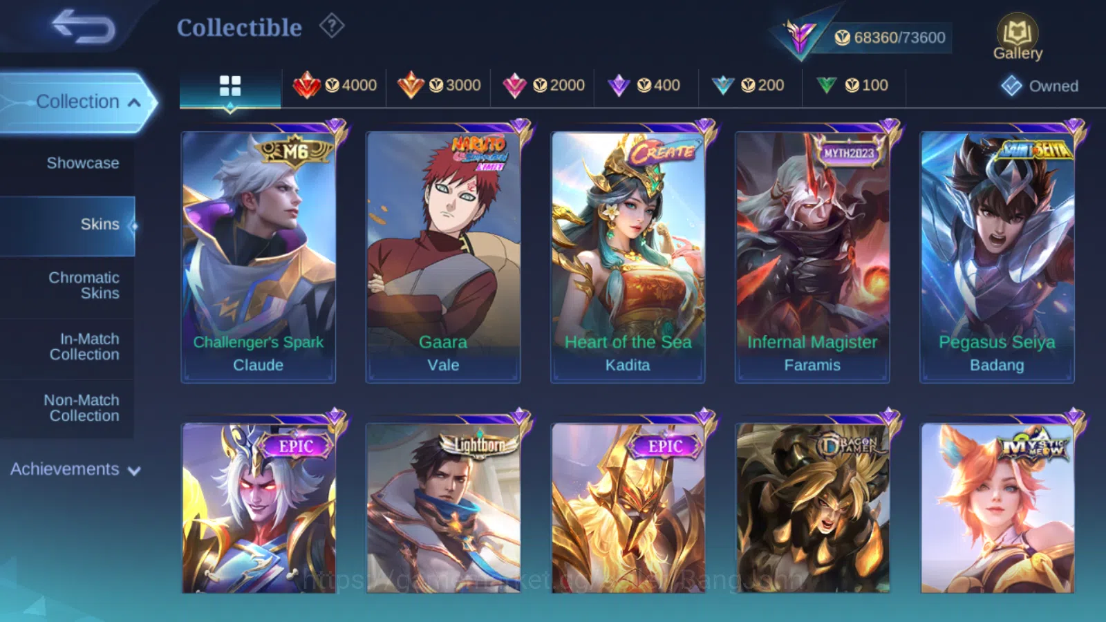 Mobile Legends: Bang Bang Accounts Hero 131 | Skin 282 | GLORY | Prime Claude | Sanri image 12