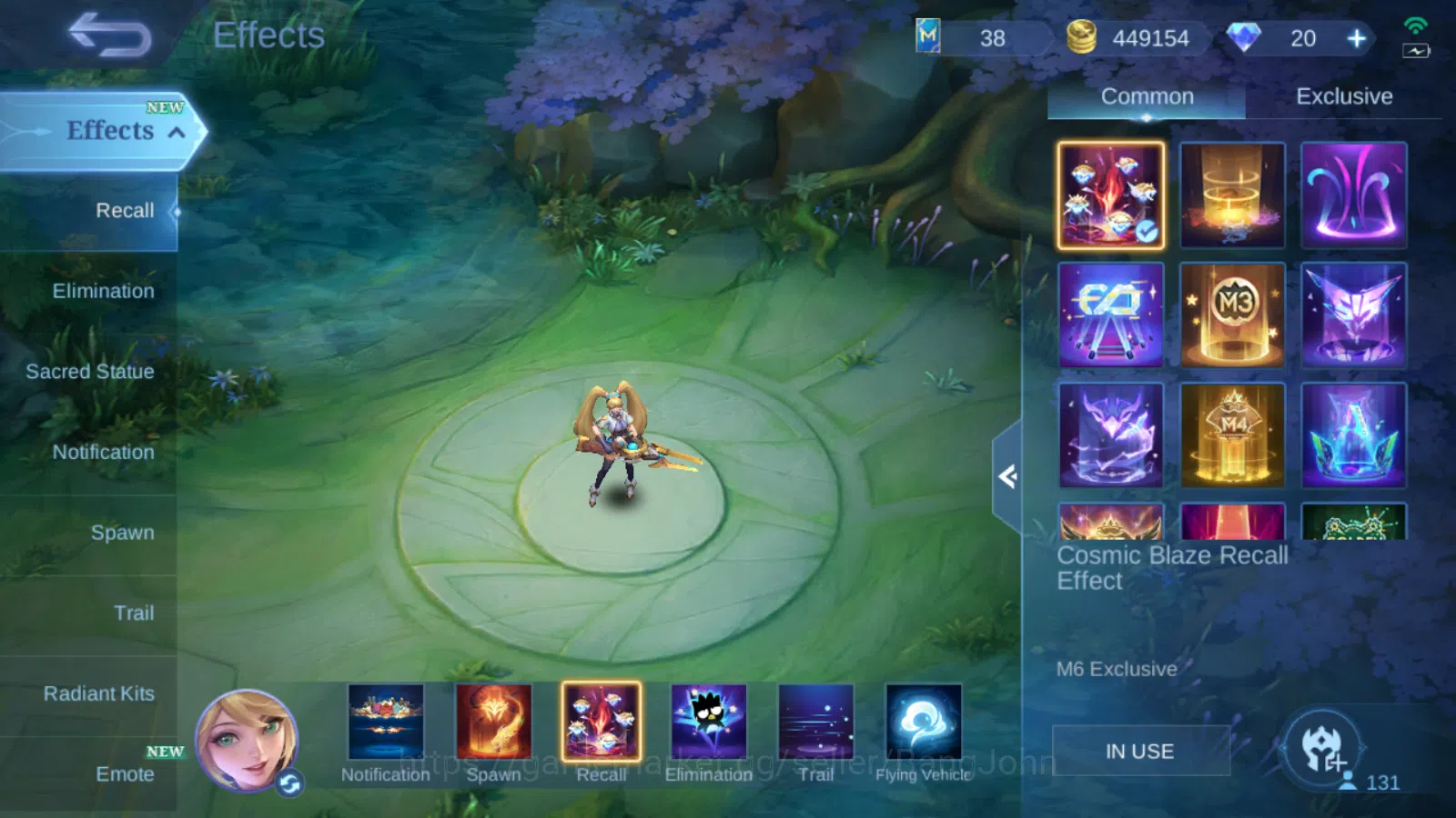 Mobile Legends: Bang Bang Accounts Hero 131 | Skin 282 | GLORY | Prime Claude | Sanri image 17