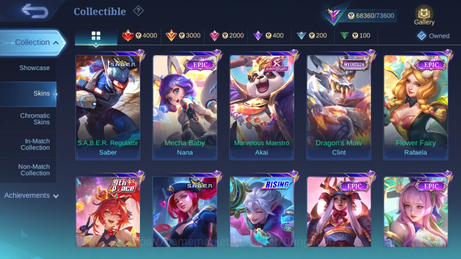 Mobile Legends: Bang Bang Accounts Hero 131 | Skin 282 | GLORY | Prime Claude | Sanri image 7