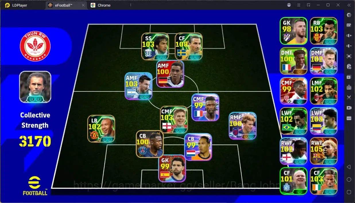 eFootball Accounts Legends & Iconic Players Mobile |PW 3170|Bigitime yamal|Epic Ibrahimovic,Drogba,Cafu,Gerrard Etc|SHW 1